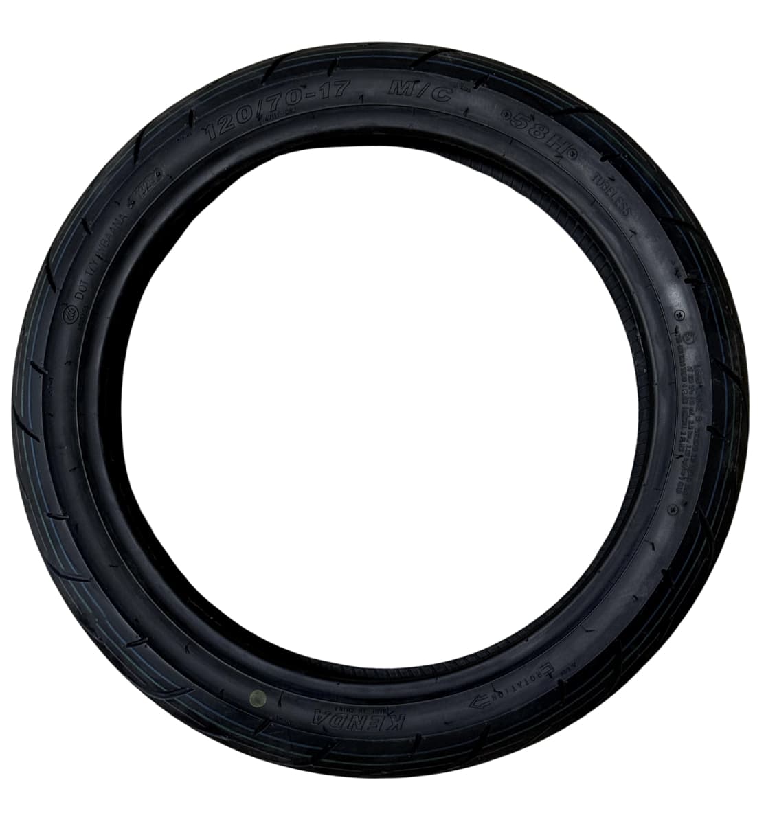 Резина передня (мотард) Kenda K711 120/70 - 17 58H у комплекті з камерою і фліппером, фото 3